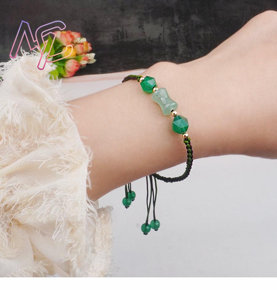 Green Natural Jade Beads Brace - огляд і ціна Beading