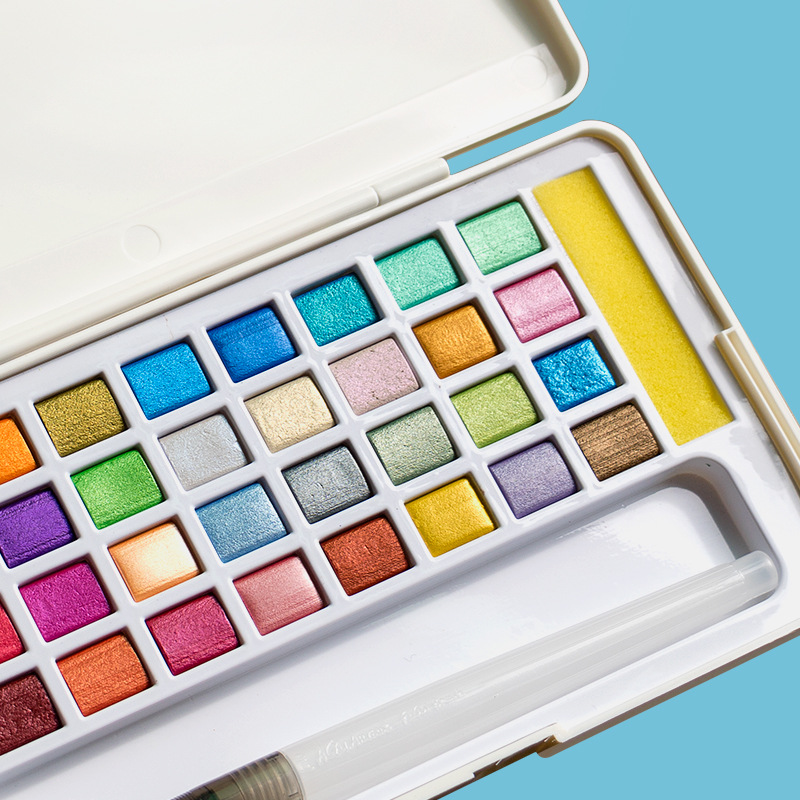 Solid Watercolor Paint Set Gli - огляд і ціна Watercolor Paint Set Solid Pigment