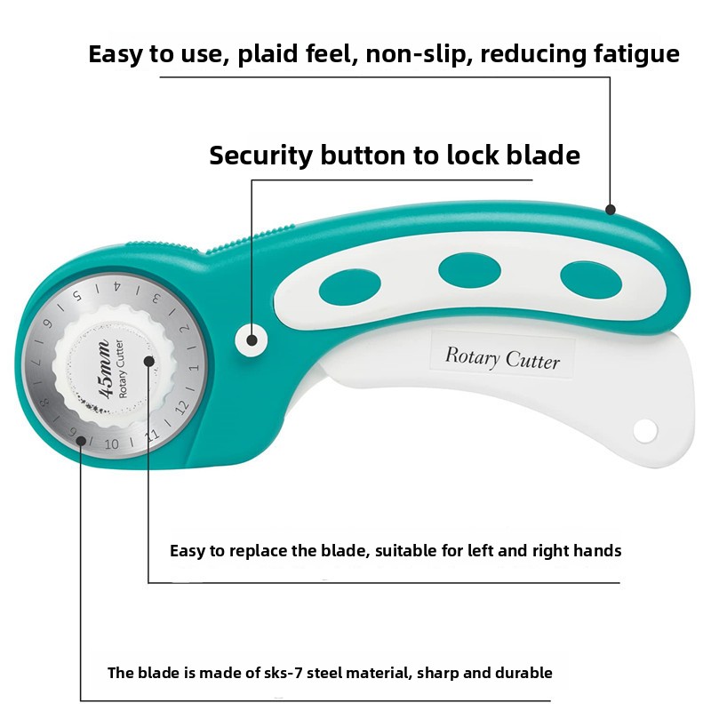 Rotary Cutter 45mm Fabric Cutt - огляд і ціна Rotary Cutter For Fabric 45Mm