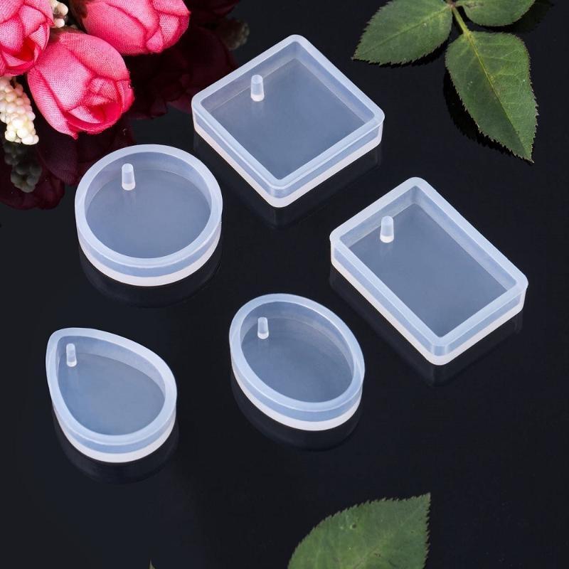 20Pcs Set DIY Keychain Pendant - огляд і ціна Silicone Epoxy Resin Molds Set