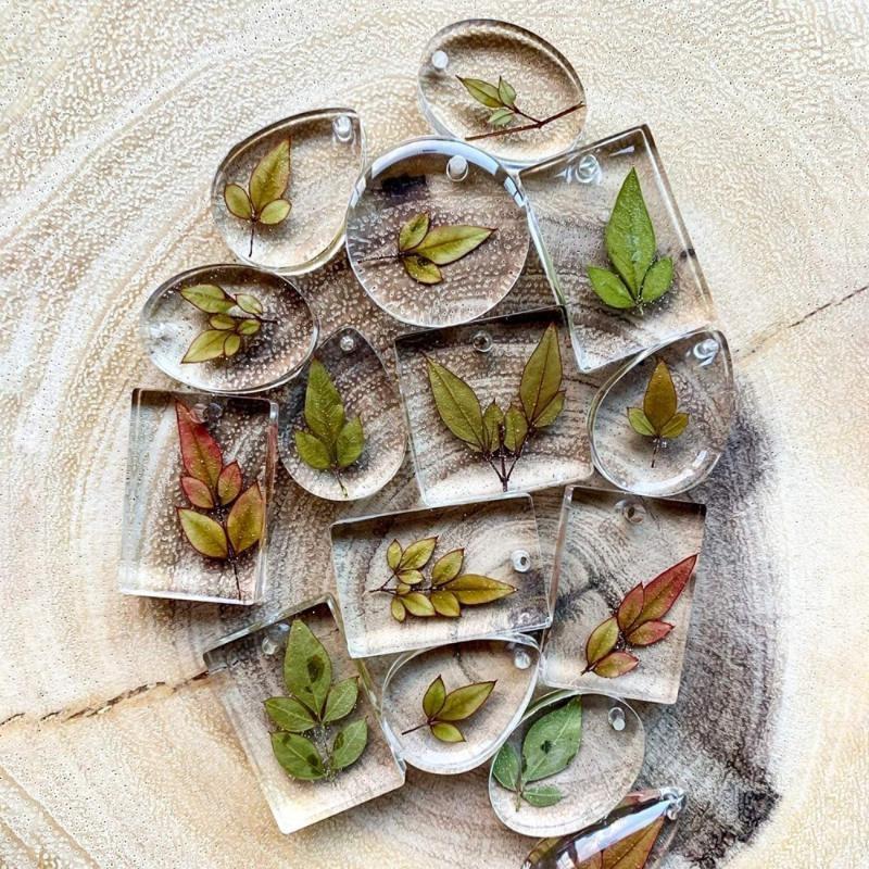 20Pcs Set DIY Keychain Pendant - огляд і ціна Silicone Epoxy Resin Molds Set