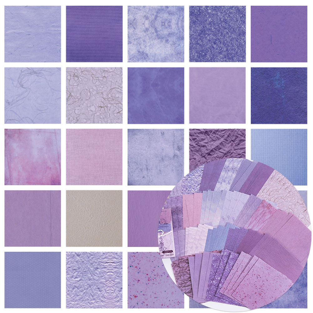100 Pcs Colorful Texture Backg - огляд і ціна Vintage Junk Journal Scrapbooking Paper