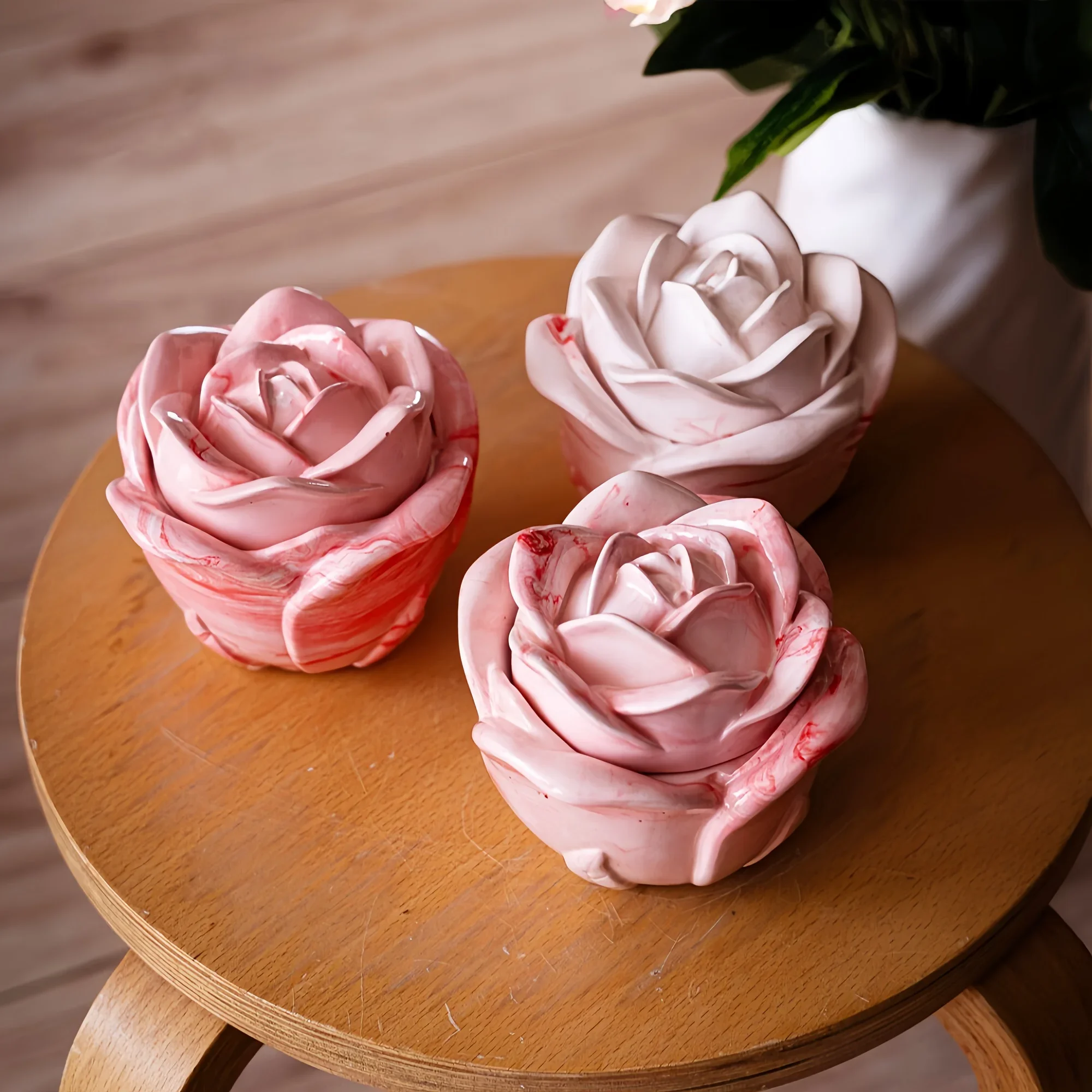 2-Piece Set Rose Shaped Silico - огляд і ціна Silicone Epoxy Resin Molds Set