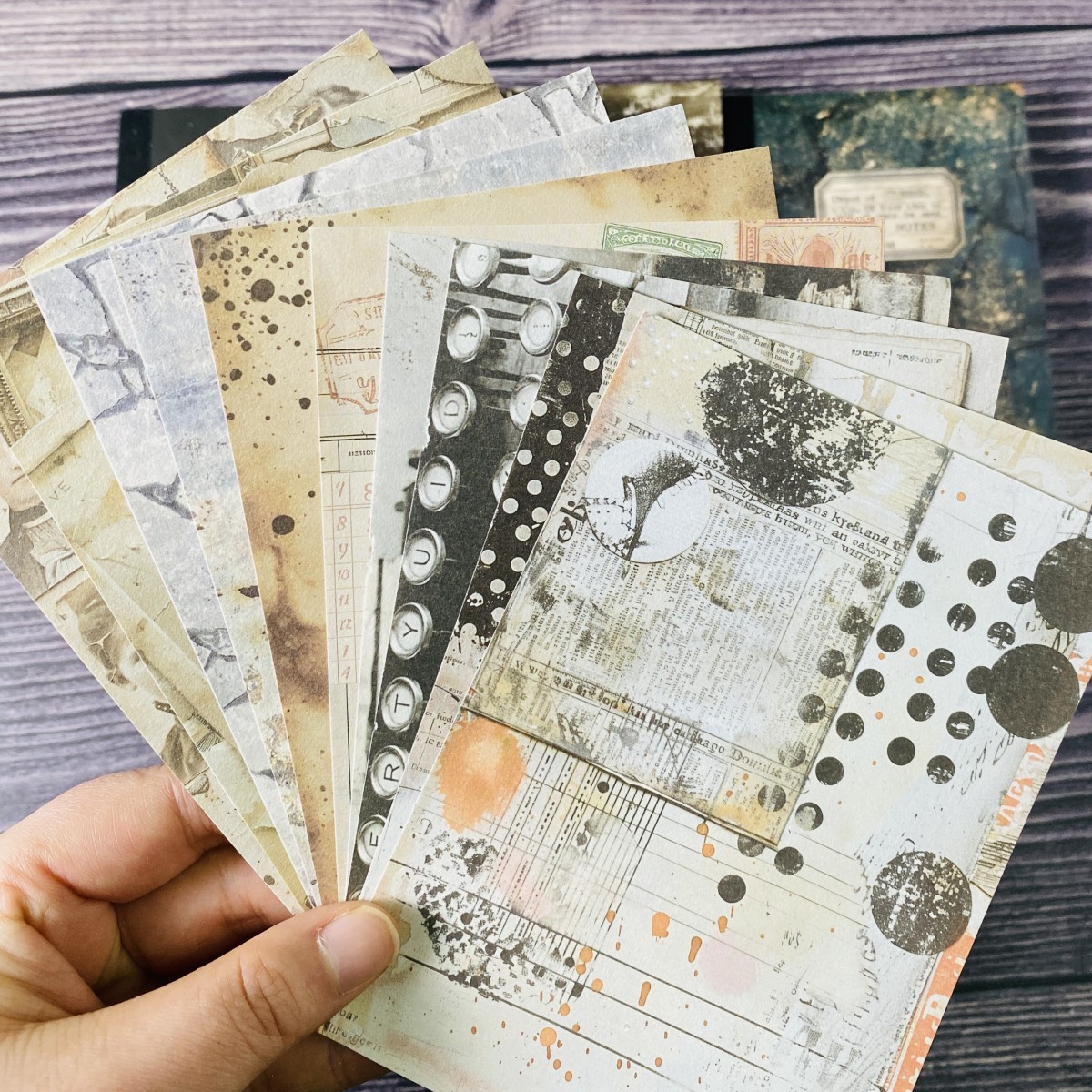 100sheets Vintage Scrapbook Pa - огляд і ціна Vintage Junk Journal Scrapbooking Paper